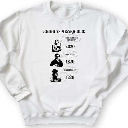 Being 28 Crewneck White / S