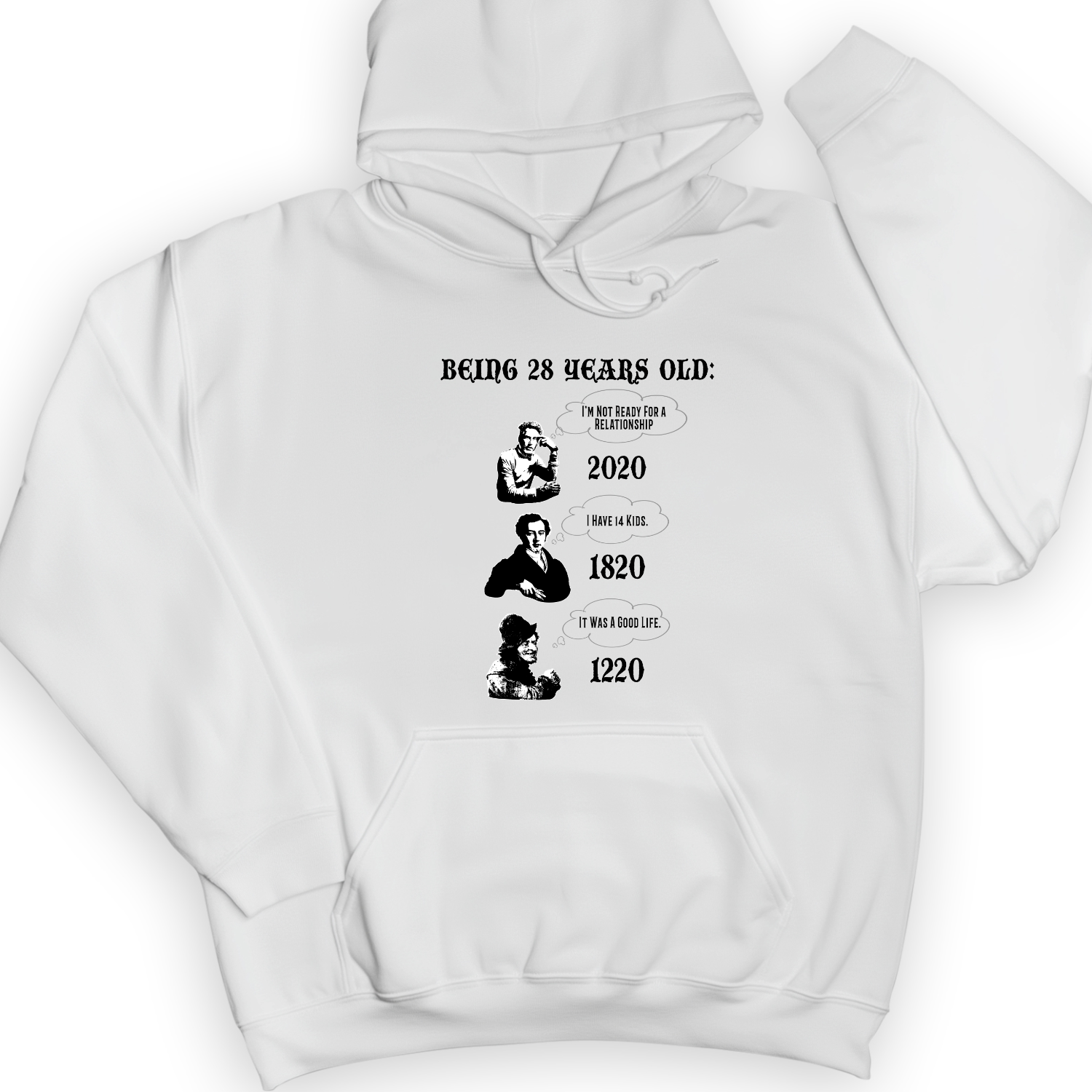 Being 28 Hoodie White / S