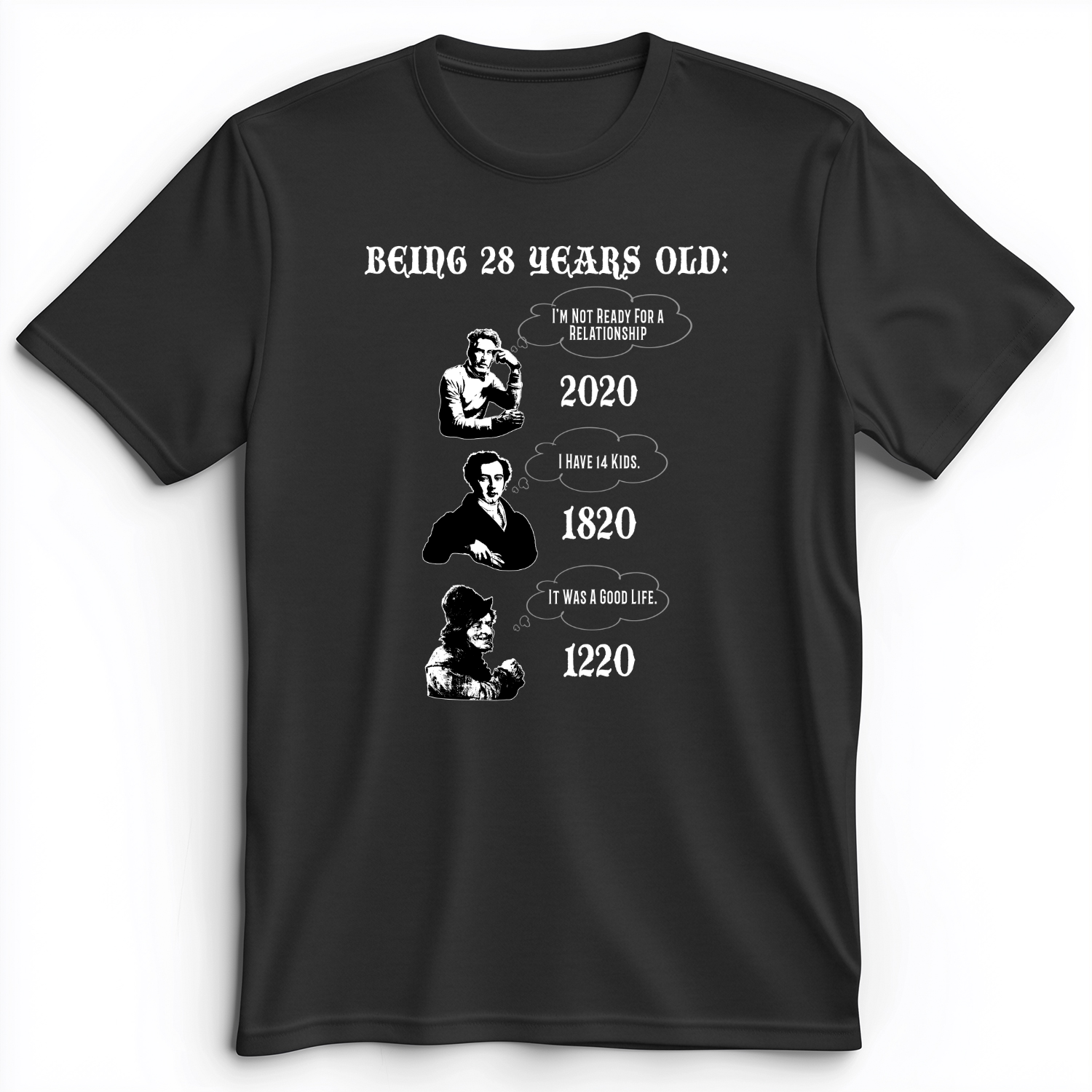 Being 28 Premium Tee Dark Grey Heather / S