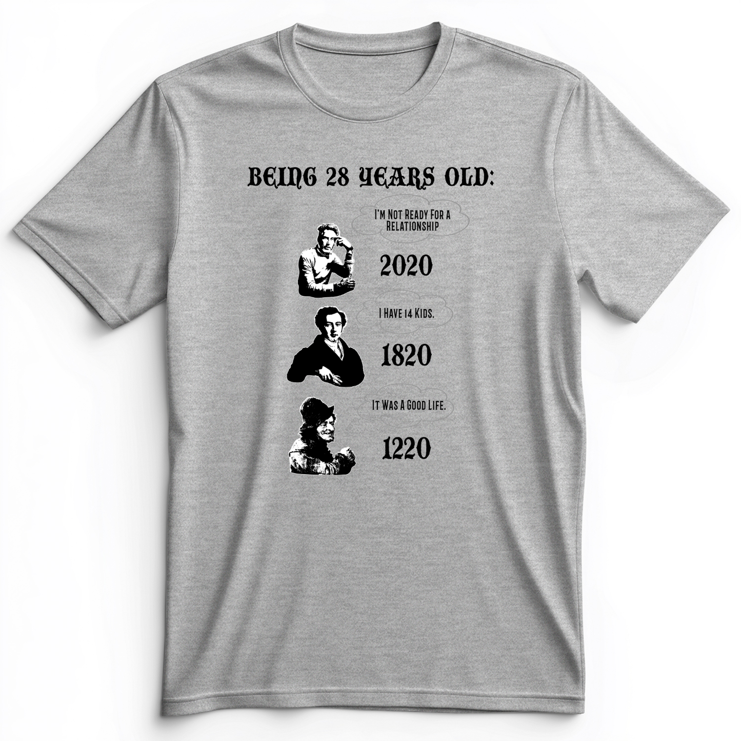 Being 28 Premium Tee Athletic Heather / S