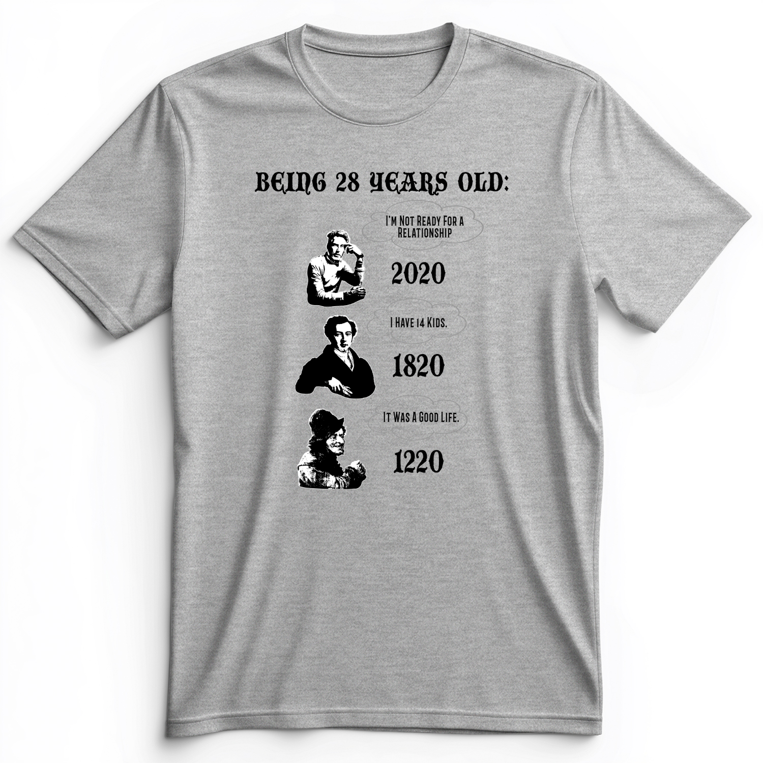 Being 28 Premium Tee Athletic Heather / S