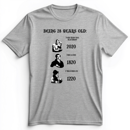 Being 28 Premium Tee Athletic Heather / S