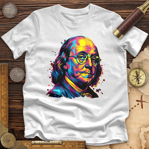 Ben Franklin Vibrant High Quality Tee White / S