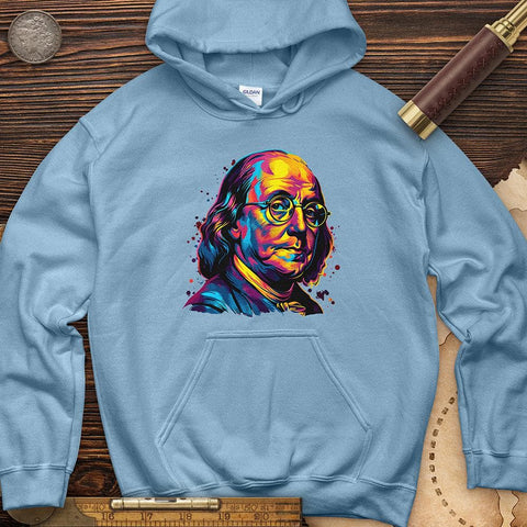 Ben Franklin Vibrant Hoodie Light Blue / S