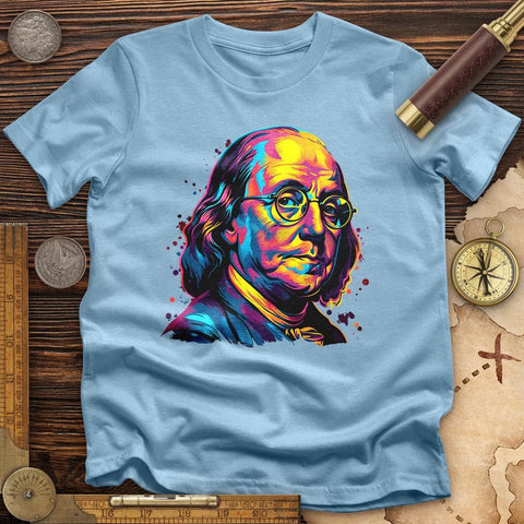Ben Franklin Vibrant T-Shirt Light Blue / S