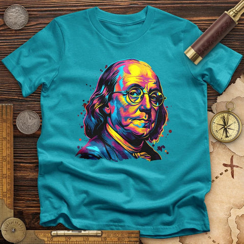 Ben Franklin Vibrant T-Shirt Tropical Blue / S