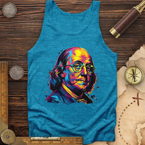 Ben Franklin Vibrant Tank Aqua TriBlend / XS