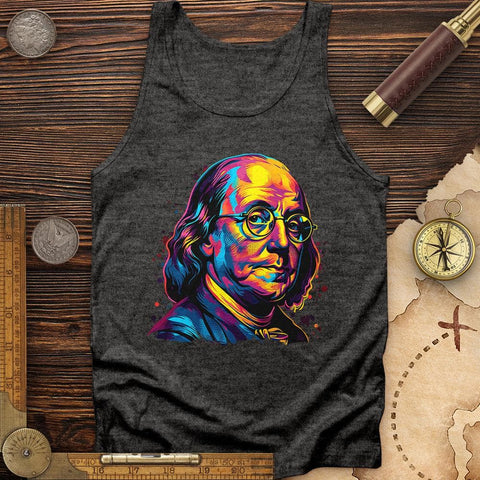 Ben Franklin Vibrant Tank Charcoal Black TriBlend / XS