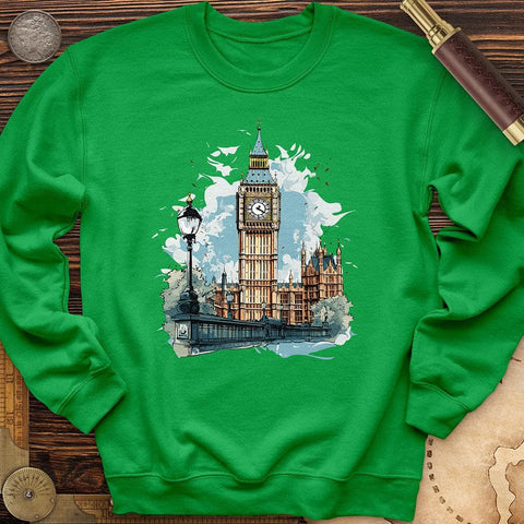 Big Ben Crewneck Irish Green / S