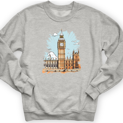 Big Ben Cultural Landmark Crewneck Sport Grey / S