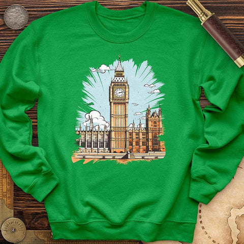 Big Ben Cultural Landmark Crewneck Irish Green / S