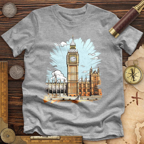 Big Ben Cultural Landmark High Quality Tee Athletic Heather / S