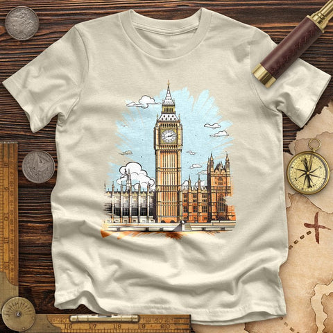 Big Ben Cultural Landmark High Quality Tee Natural / S