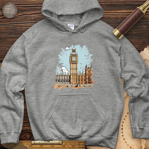 Big Ben Cultural Landmark Hoodie Sport Grey / S