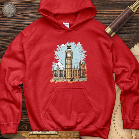 Big Ben Cultural Landmark Hoodie Red / S