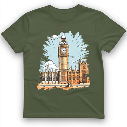 Big Ben Cultural Landmark T-Shirt Military Green / S