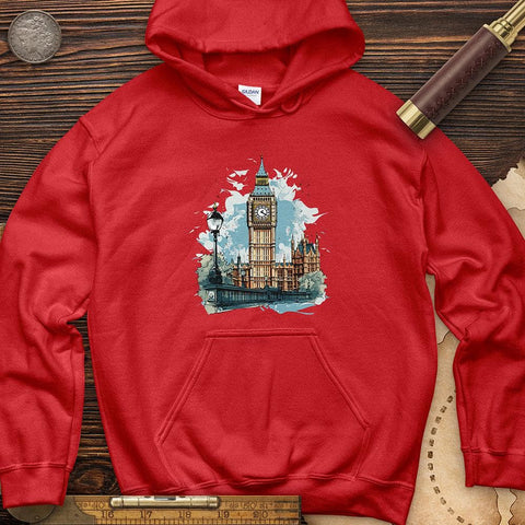 Big Ben Hoodie Red / S