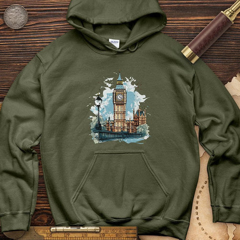 Big Ben Hoodie Military Green / S