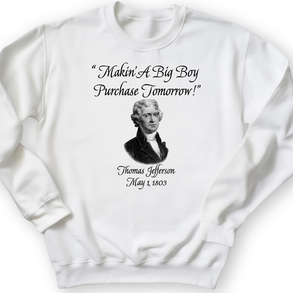 Big Boy Purchase Crewneck White / S