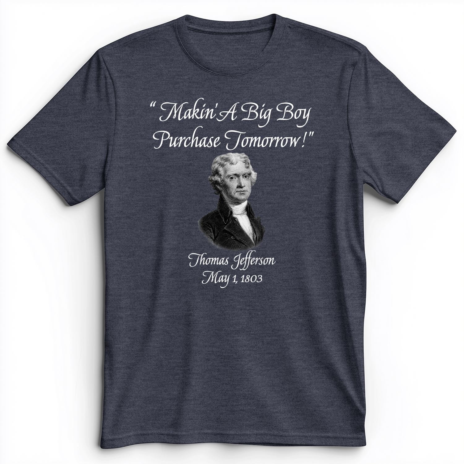 Big Boy Purchase Premium Tee Heather Navy / S