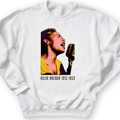 Billie Holiday Crewneck White / S