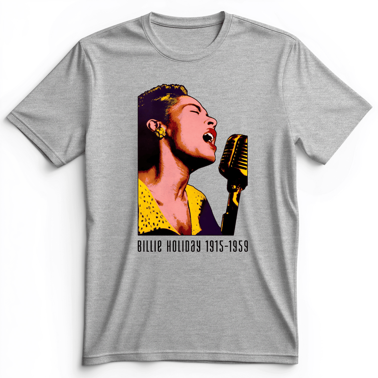 Billie Holiday Premium Tee Athletic Heather / S