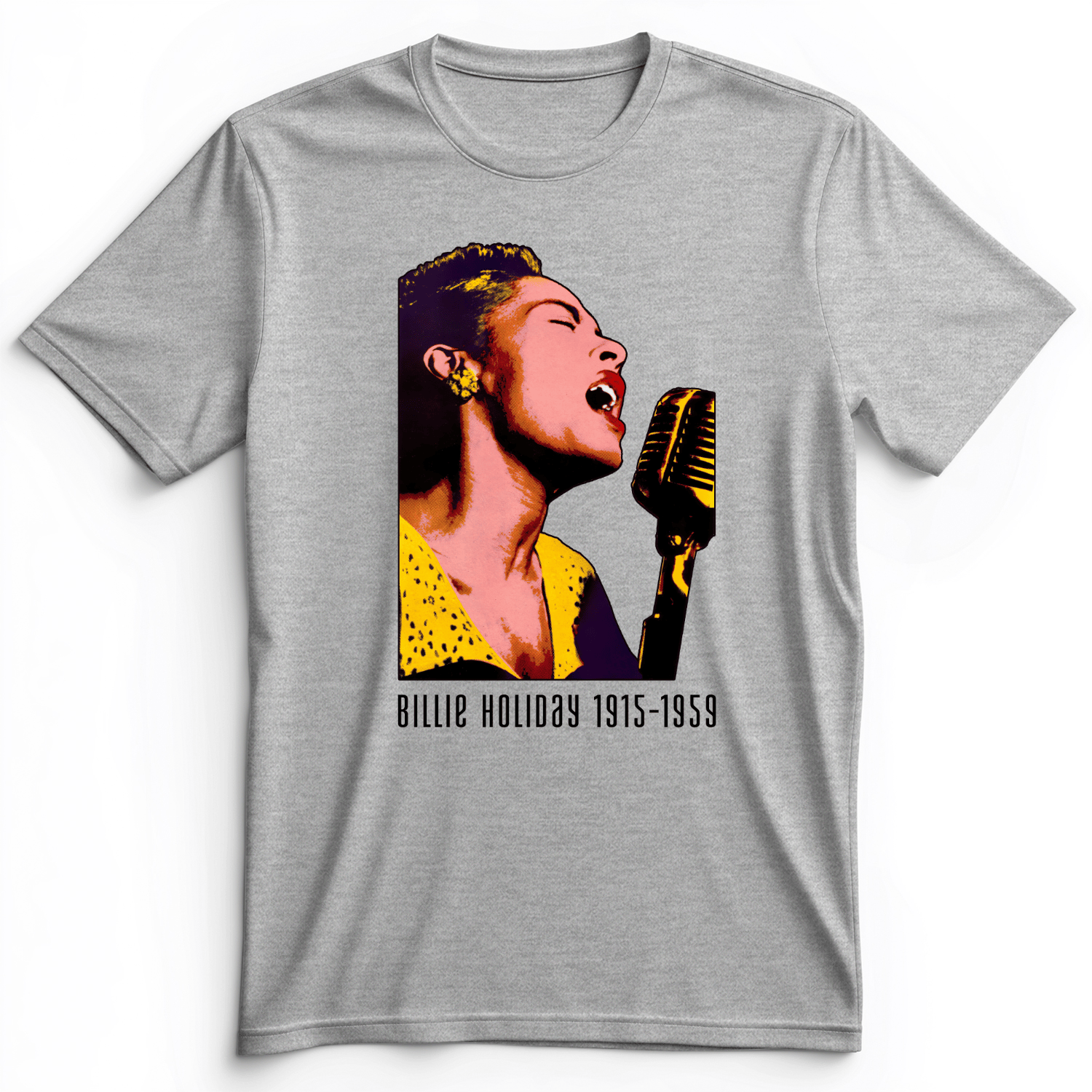 Billie Holiday Premium Tee Athletic Heather / S
