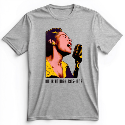 Billie Holiday Premium Tee Athletic Heather / S