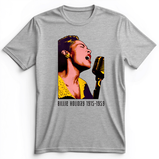 Billie Holiday Premium Tee Athletic Heather / S