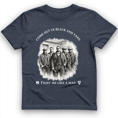 Black and Tans T-Shirt Heather Navy / S