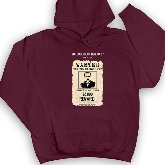 Black Jack Ketchum Hoodie Maroon / S