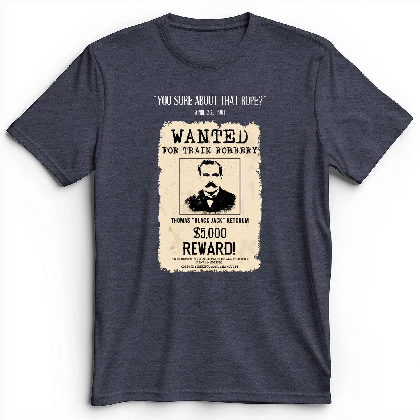 Black Jack Ketchum Premium Tee Heather Navy / S