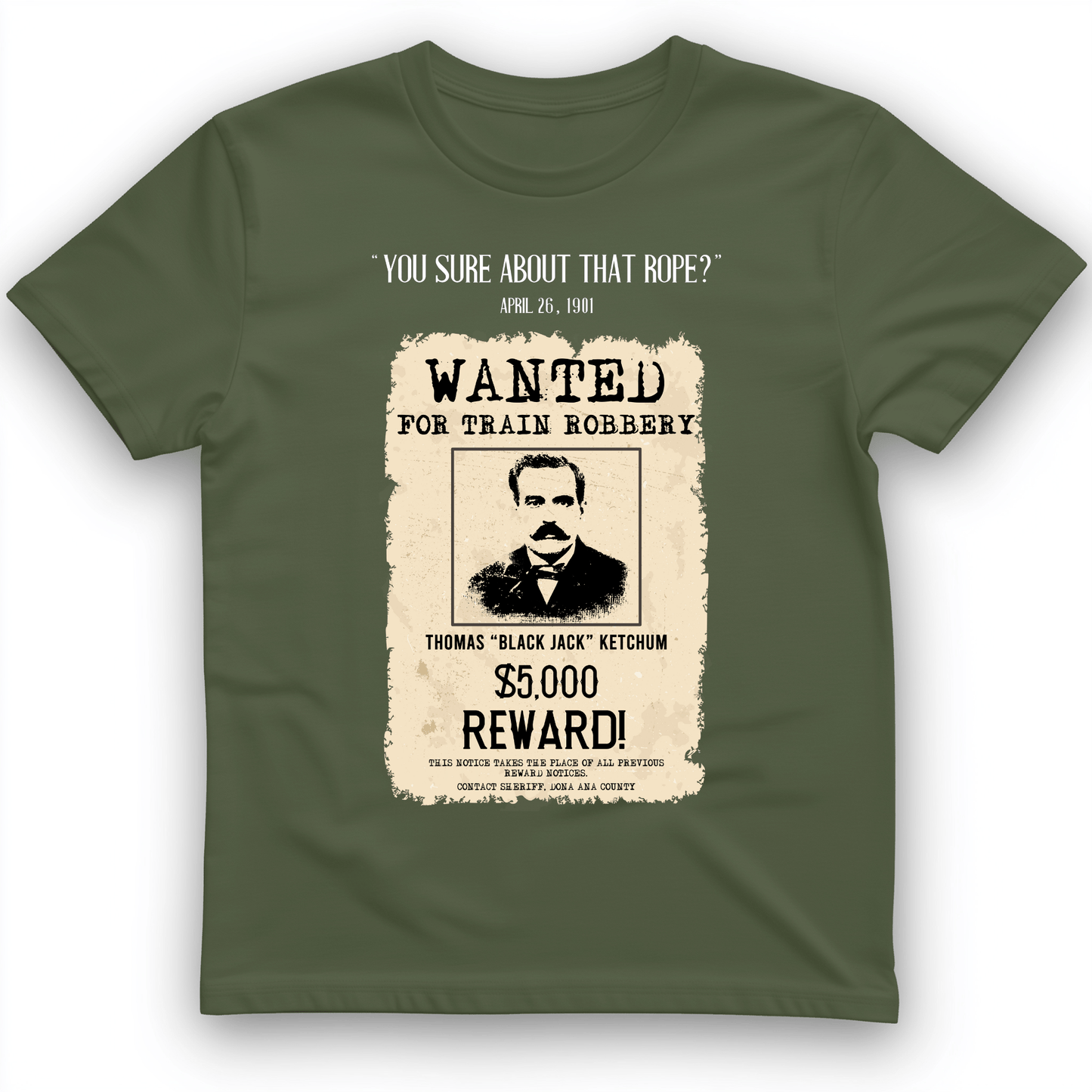 Black Jack Ketchum T-Shirt Military Green / S