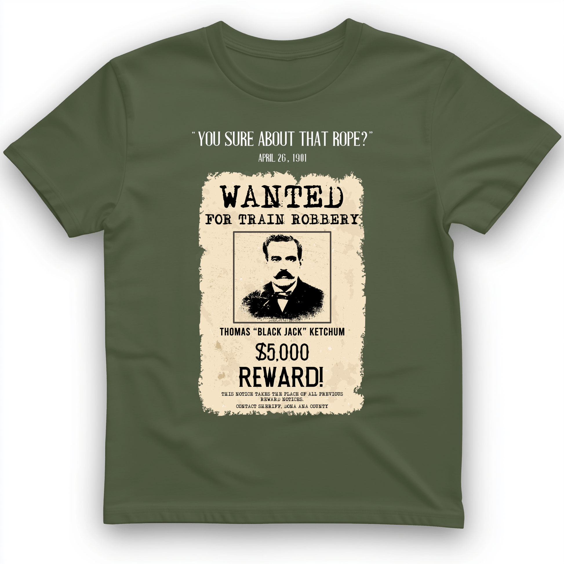 Black Jack Ketchum T-Shirt Military Green / S