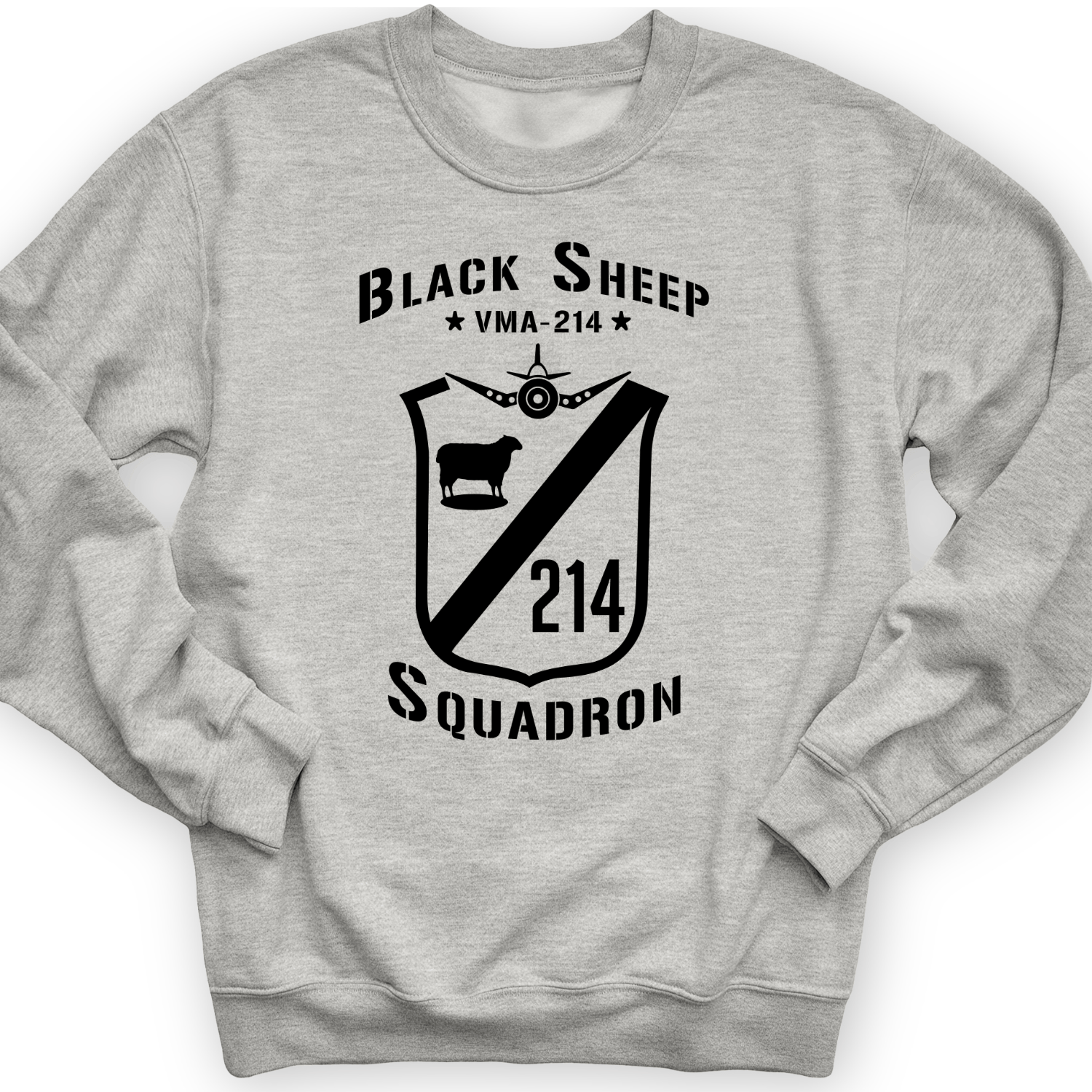 Black Sheep Crewneck Sport Grey / S