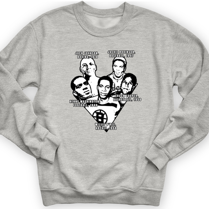 Black Sports Collage Crewneck Sport Grey / S