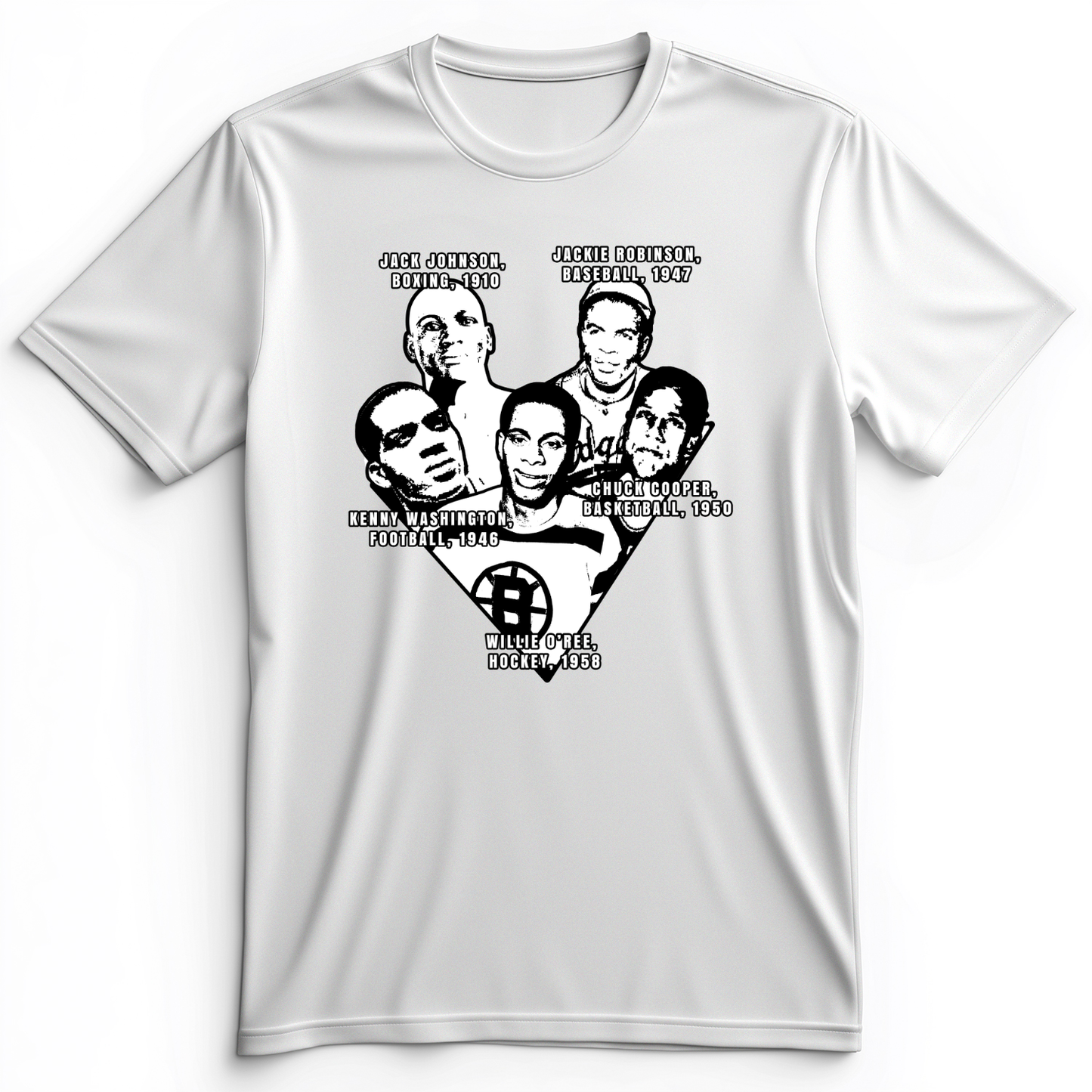 Black Sports Collage Premium Tee White / S