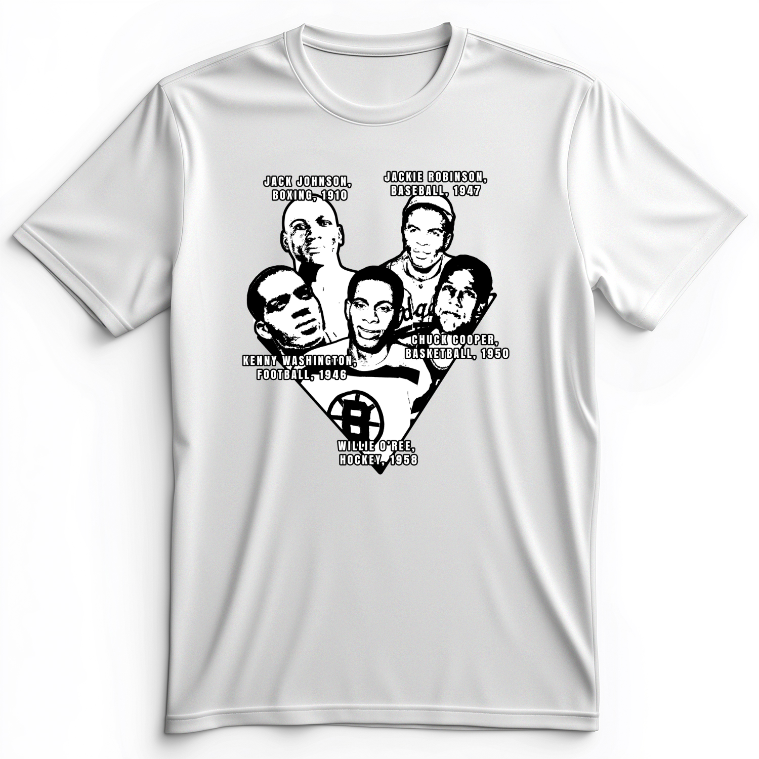 Black Sports Collage Premium Tee White / S