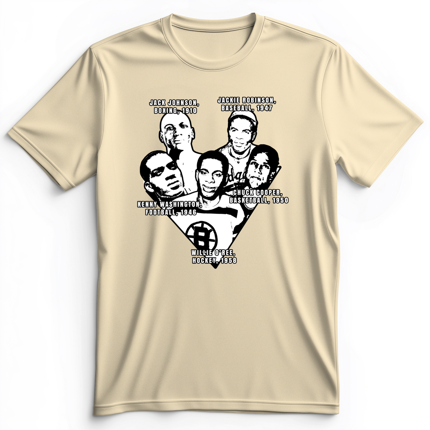 Black Sports Collage Premium Tee Natural / S