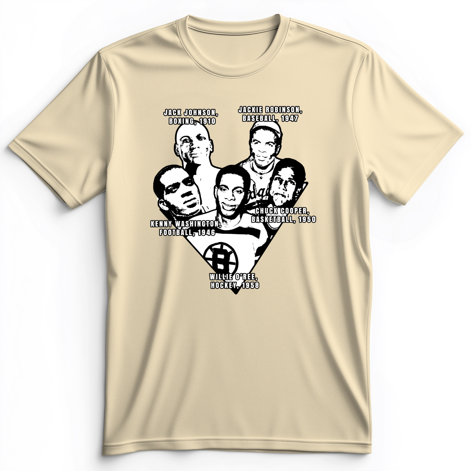 Black Sports Collage Premium Tee Natural / S