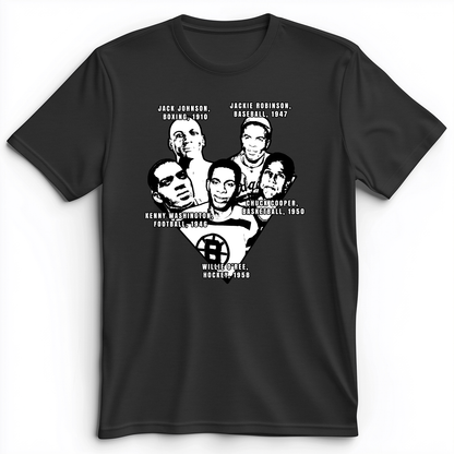 Black Sports Collage Premium Tee Dark Grey Heather / S