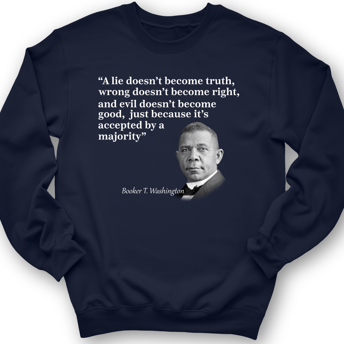Booker T Washington Crewneck Navy / S