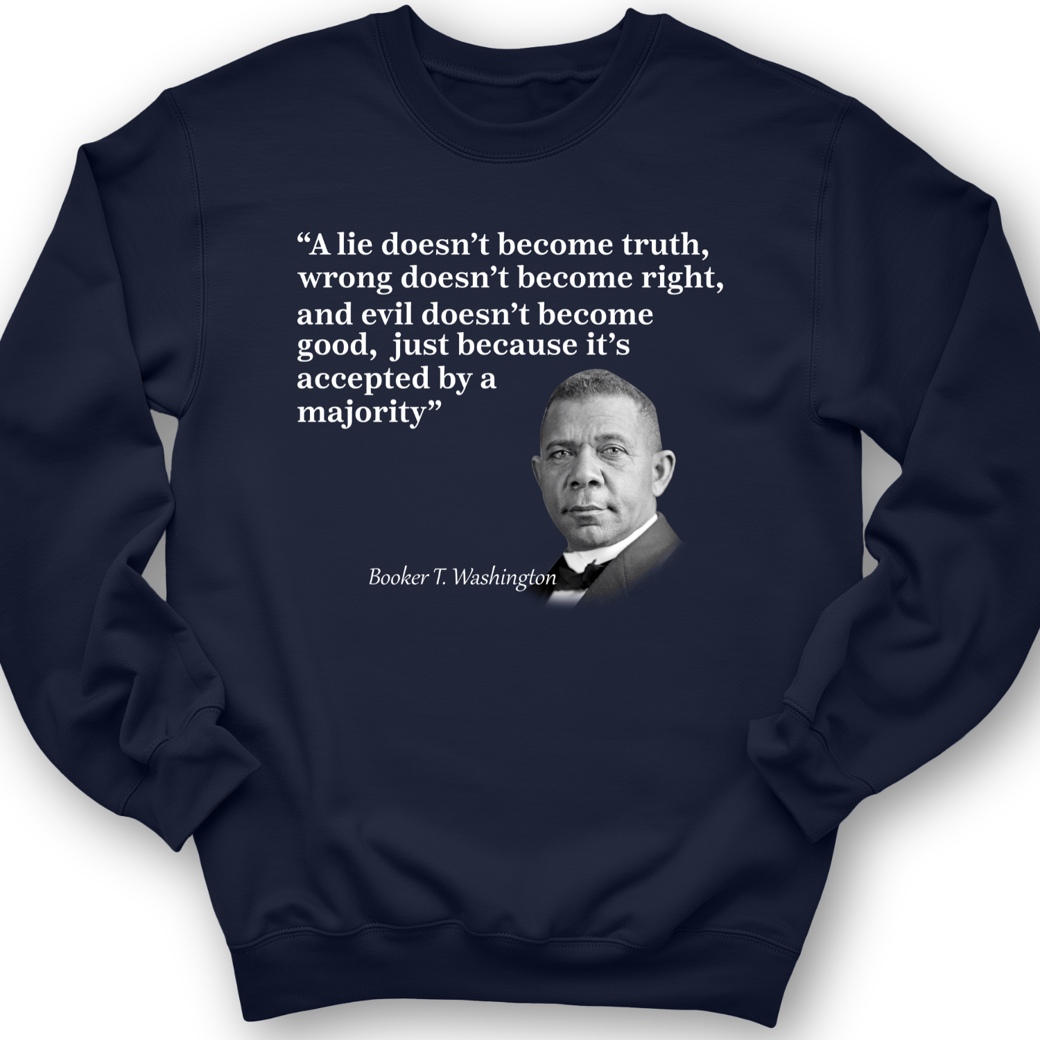 Booker T Washington Crewneck Navy / S