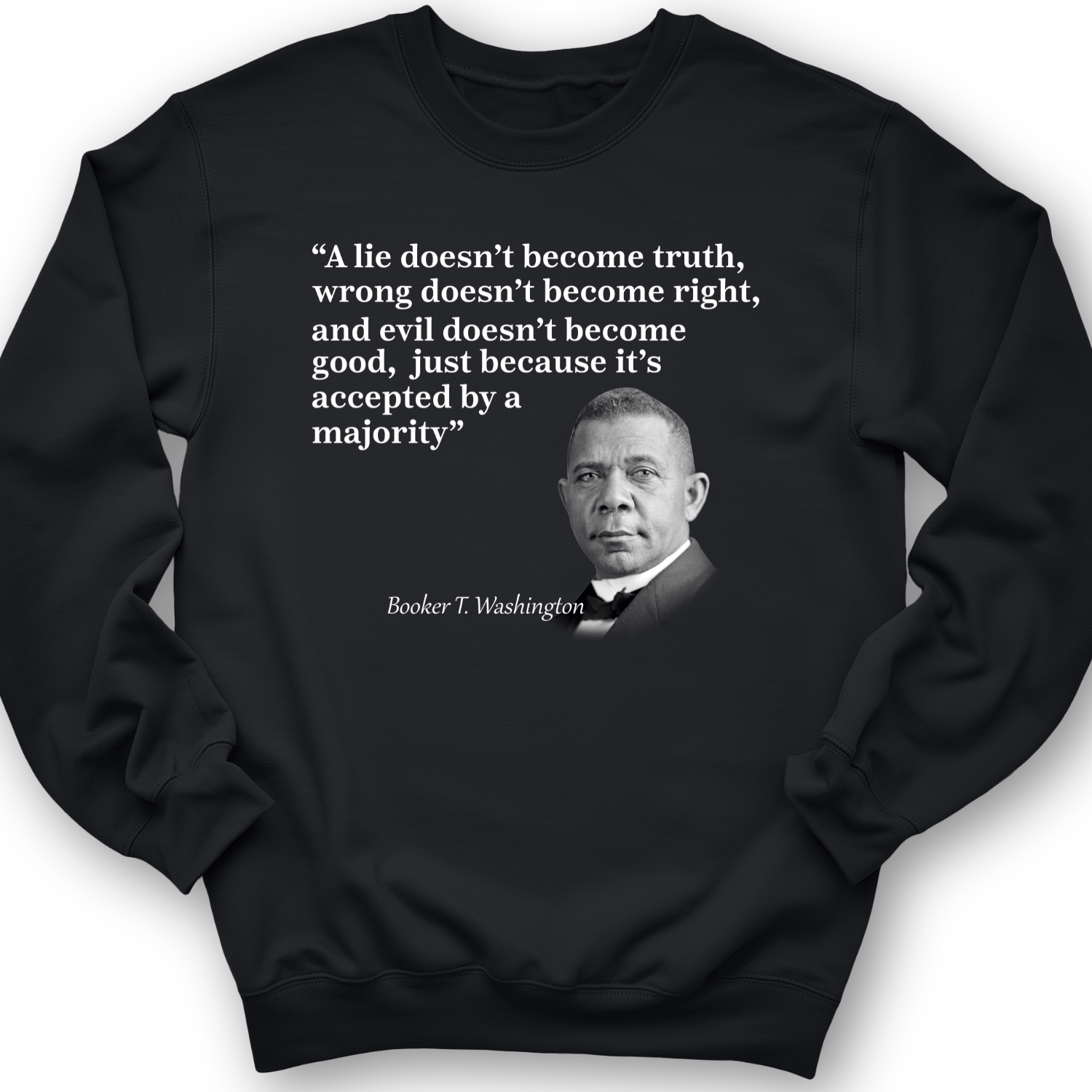 Booker T Washington Crewneck Black / S