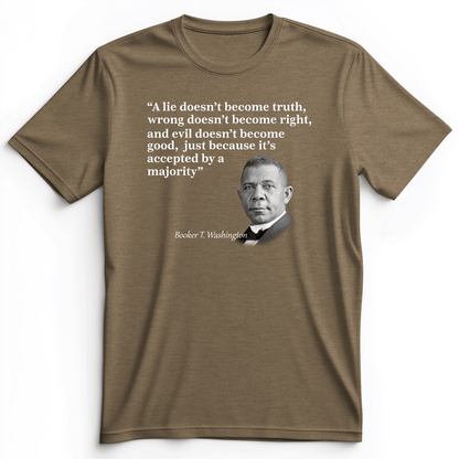 Booker T Washington Premium Tee Heather Olive / S