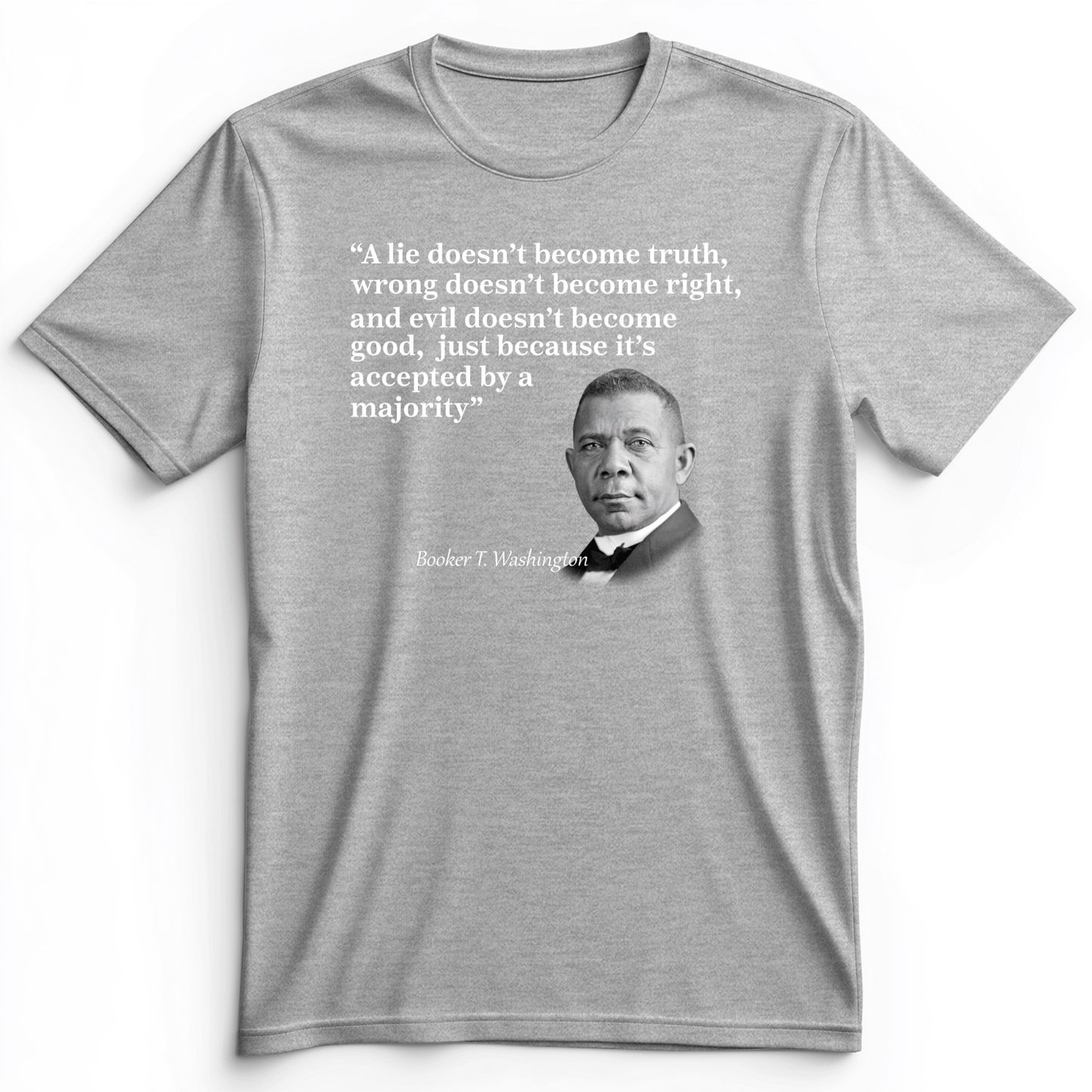Booker T Washington Premium Tee Athletic Heather / S