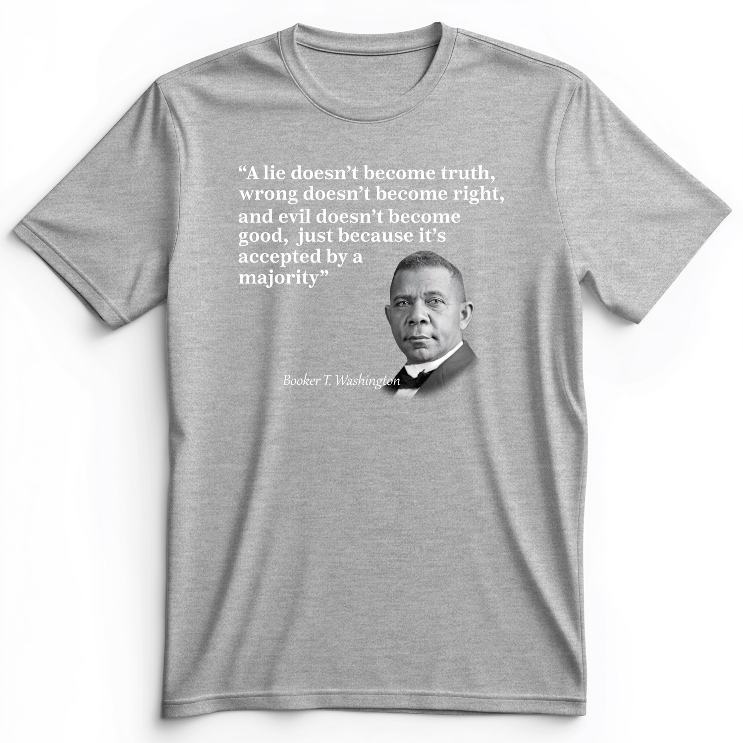 Booker T Washington Premium Tee Athletic Heather / S
