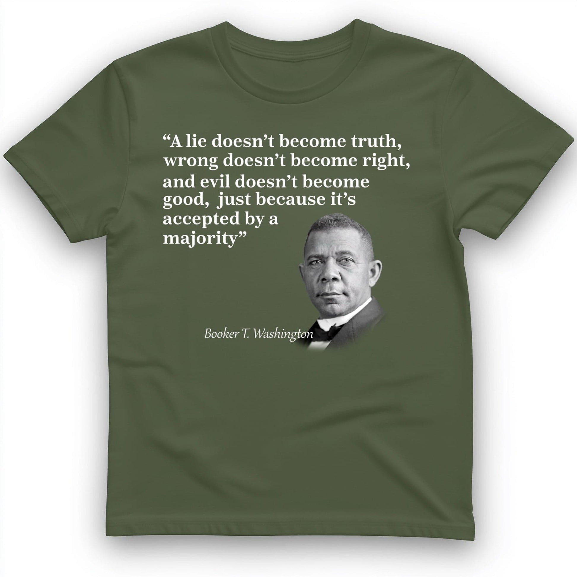 Booker T Washington T-Shirt Military Green / S