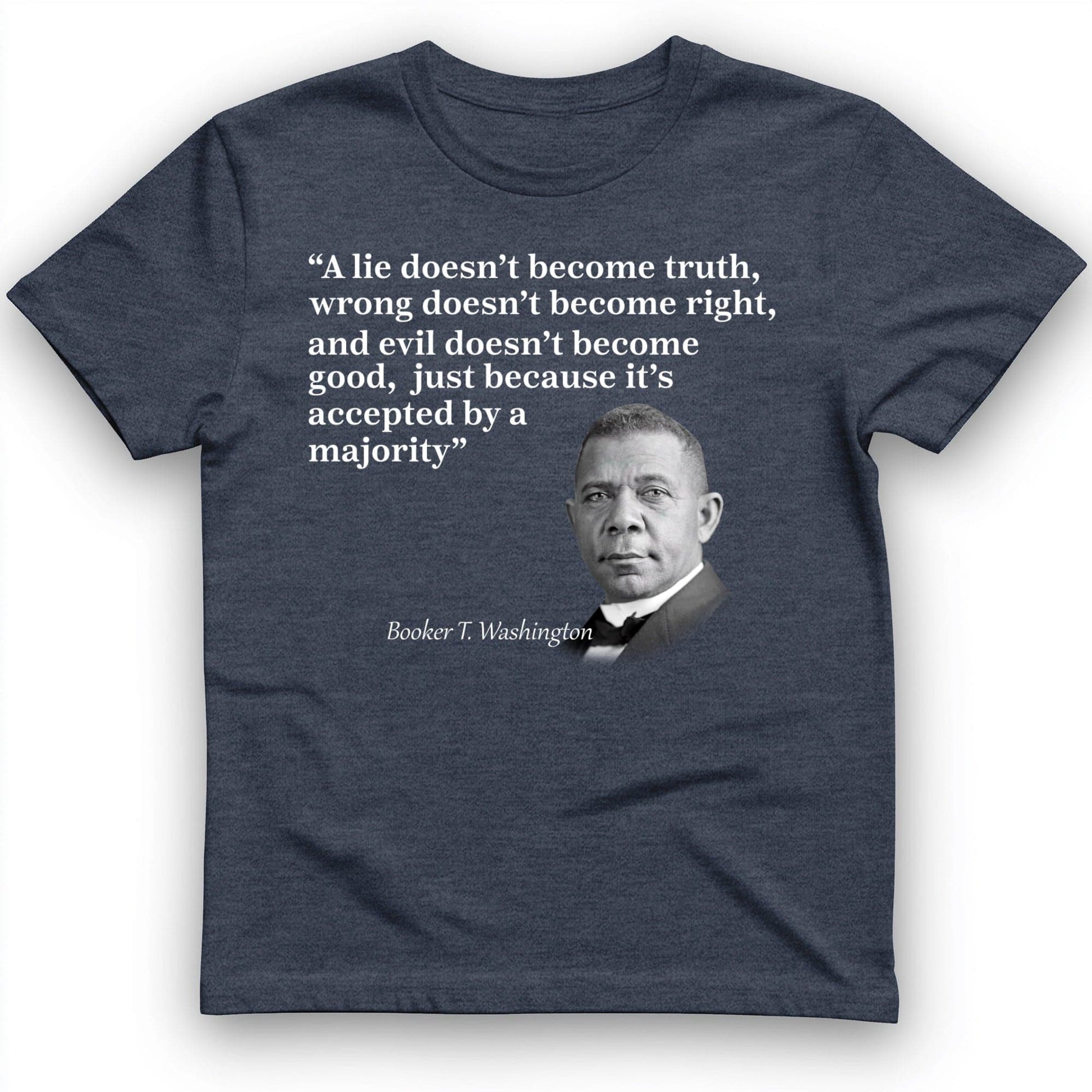 Booker T Washington T-Shirt Heather Navy / S