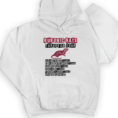 Bubonic Rats World Tour Hoodie White / S